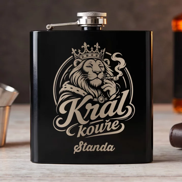 Placatka S Gravírováním Pro Kuřáka Dárek Pro Muže: Král Kouře