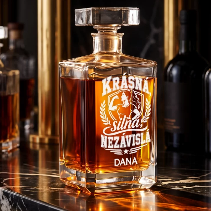 Personalizovaná Karafa Na Whisky K 30 Narozeninám Dárek Pro 30Letou Ženu : Krásná, Silná, Nezávislá Personalizovaná Karafa Na Whisky K 30 Narozeninám Dárek Pro 30Letou Ženu : Krásná, Silná, Nezávislá