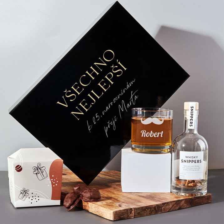 Knír - Dárková sada pro milovníka whisky