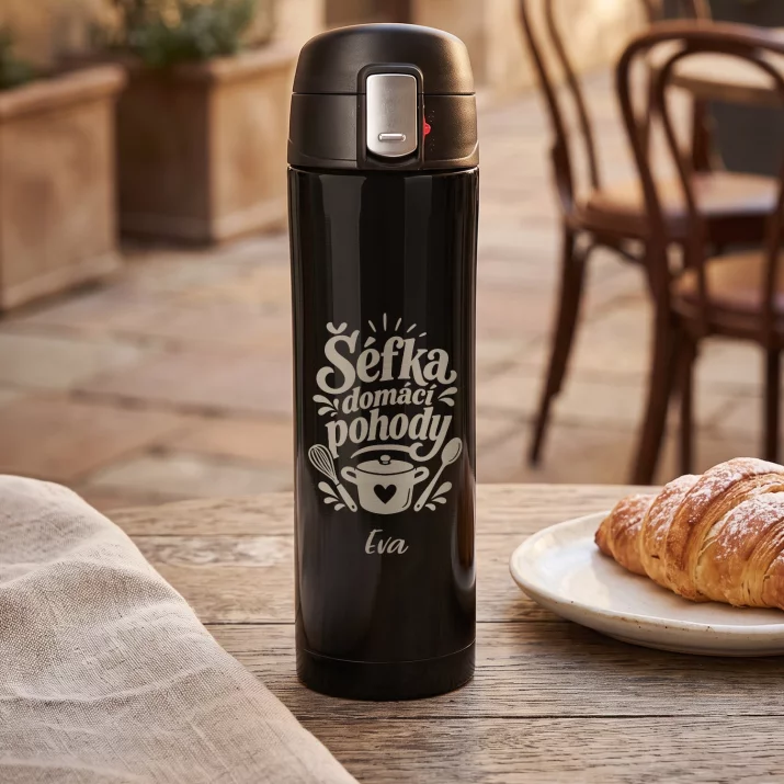 Termohrnek 440ml Pro Maminku Dárek Ke Dni Matek Pro Ženu: Šéfka Domácí Pohody