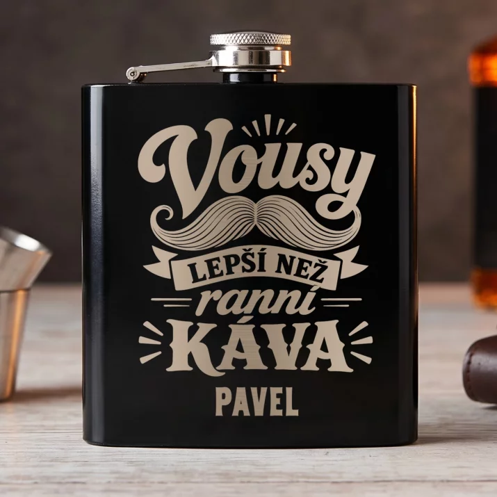 Placatka S Gravírováním Pro Vousáče Dárek Pro Muže: Vousy Lepší Než Ranní Placatka S Gravírováním Pro Vousáče Dárek Pro Muže: Vousy Lepší Než Ranní