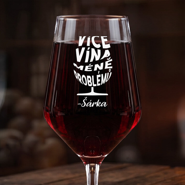 Více vína - Velká sklenice na víno