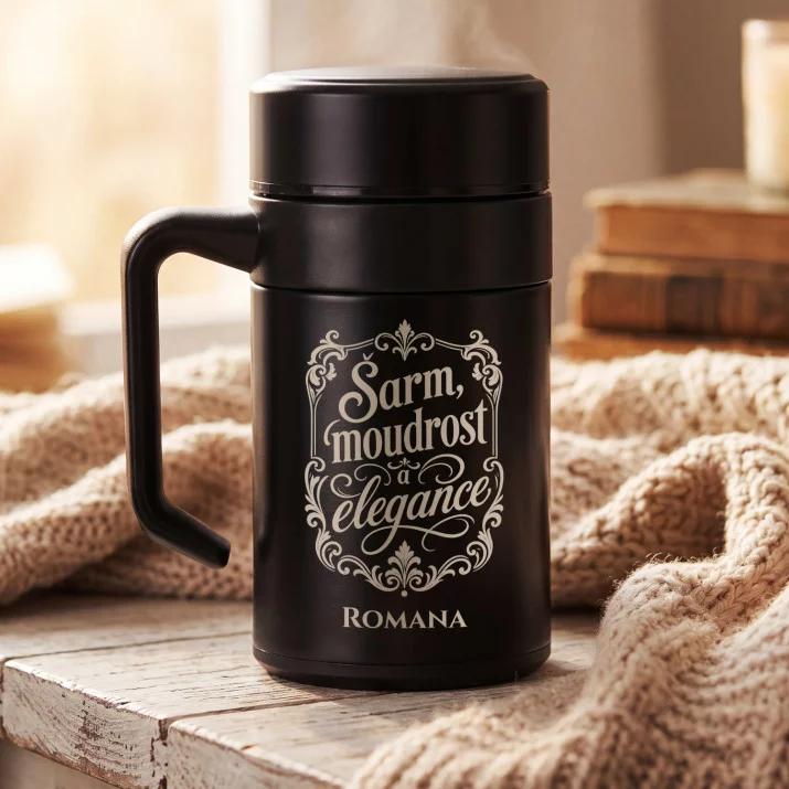 Termohrnek S Uchem 400 Ml Pro 60Letou Ženu Dárek K 60 Narozeninám Pro Ženu: Šarm, Moudrost A Elegance