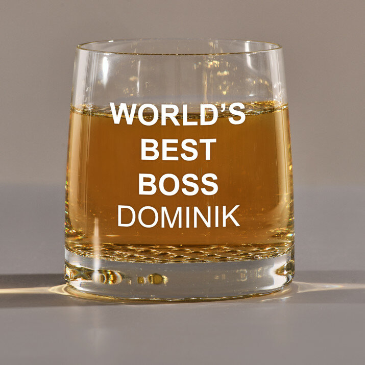 World`s best boss - Sklenice na whisky