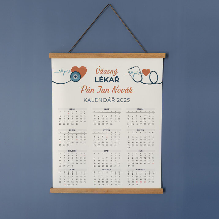 Úžasný lékař - Plakátový kalendář s lištami