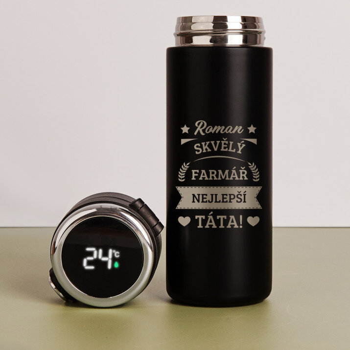 Skvělý farmář, nejlepší táta - LED termohrnek