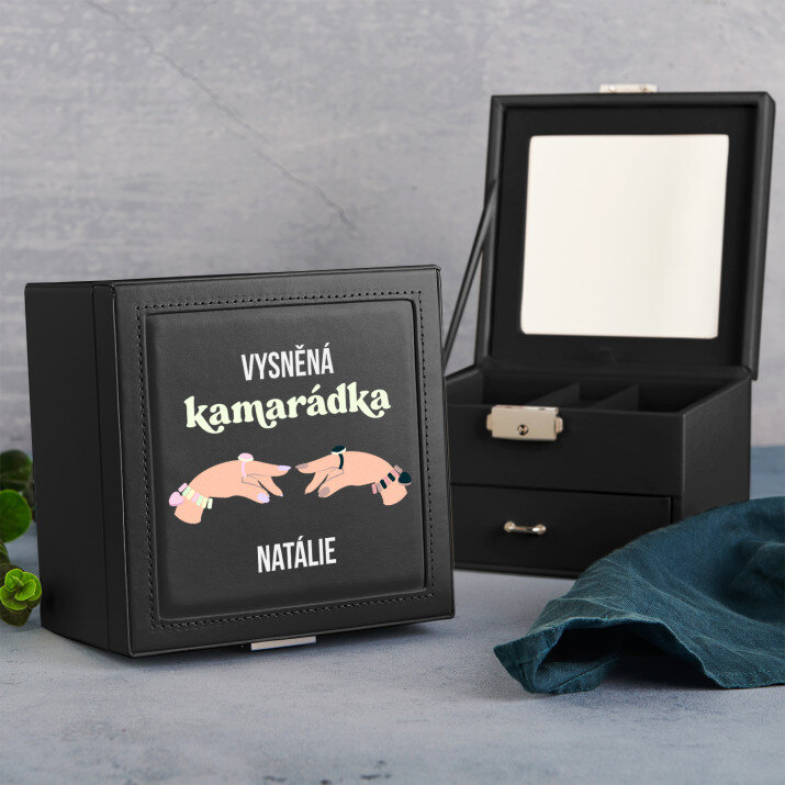 Vysněná kamarádka - Černá šperkovnice se zrcátkem