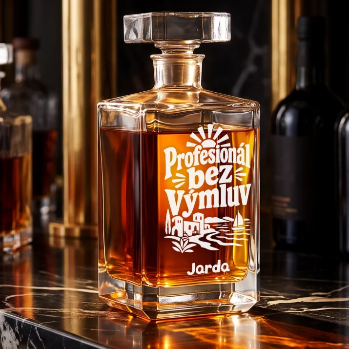 Personalizovaná Karafa Na Whisky Pro Byznysmena Dárek Pro Muže: Profesionál Bez Výmluv