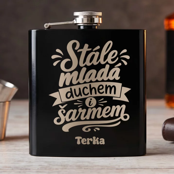 Placatka S Gravírováním Ženě K 70 Narozeninám Dárek K 70 Narozeninám Pro Ženu: Stále Mladá Duchem I