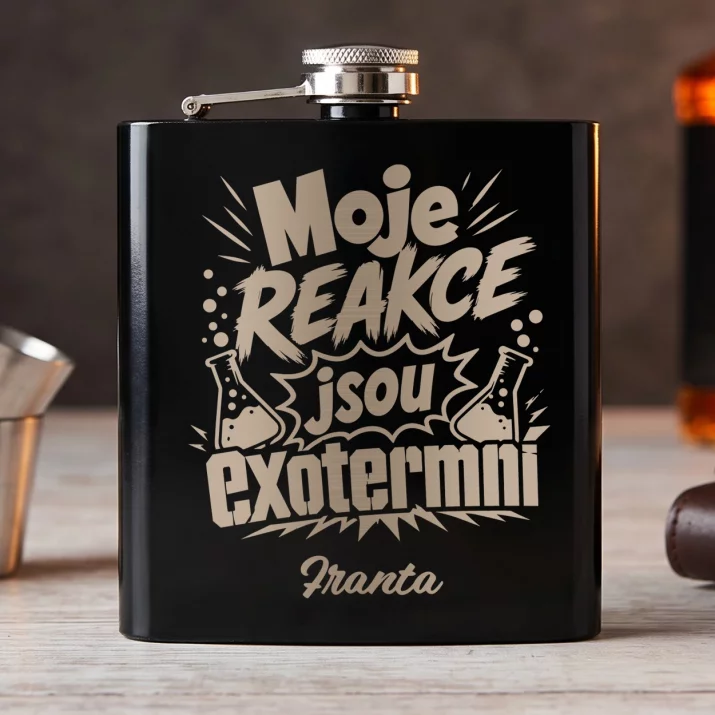 Placatka S Gravírováním Pro Chemika Dárek Pro Muže: Moje Reakce Jsou