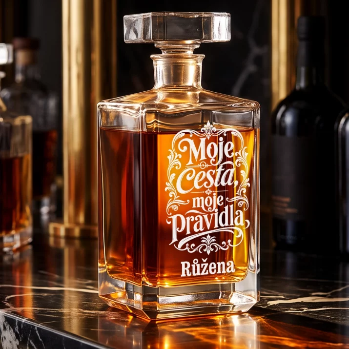 Personalizovaná Karafa Na Whisky K Mikuláši Dárek Pro Ženu: Moje Cesta, Moje Pravidla Personalizovaná Karafa Na Whisky K Mikuláši Dárek Pro Ženu: Moje Cesta, Moje Pravidla