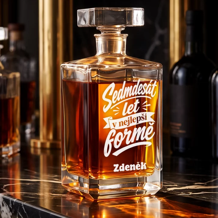 Personalizovaná Karafa Na Whisky K 70 Dárek Pro 70Letého Muže : Sedmdesát Let V Nejlepší Personalizovaná Karafa Na Whisky K 70 Dárek Pro 70Letého Muže : Sedmdesát Let V Nejlepší