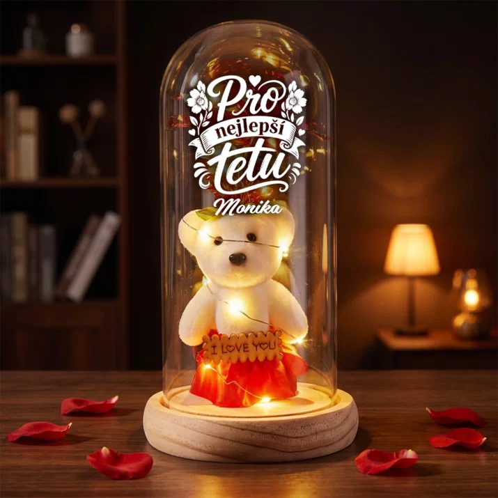 Věčná Růže S Medvídkem Pro Tetu Dárek Pro Ženu: Pro Nejlepší Tetu