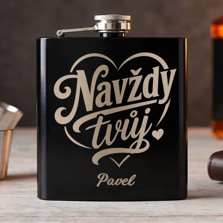Placatka S Gravírováním Pro Přítele Dárek Ke Dni Chlapců Pro Muže: Navždy Tvůj