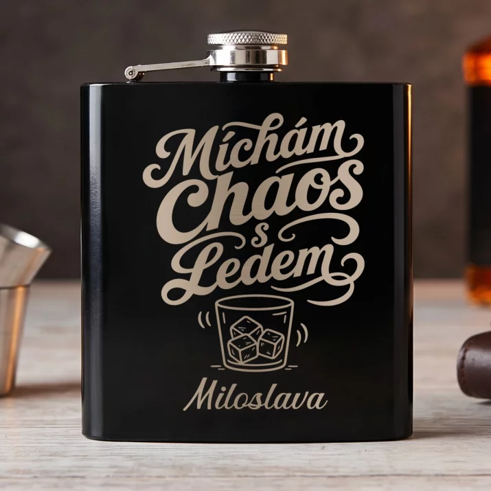 Placatka S Gravírováním Pro Barmanku Dárek Pro Ženu: Míchám Chaos S Ledem