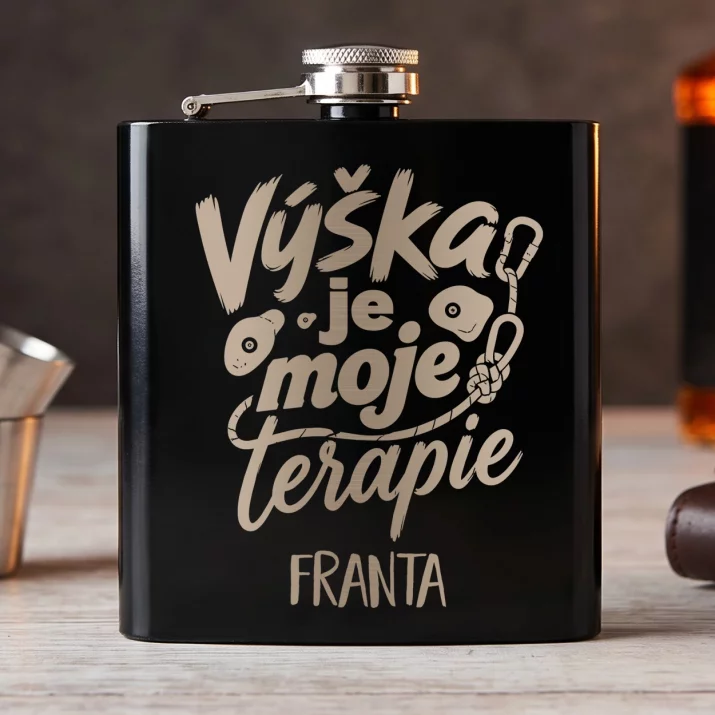 Placatka S Gravírováním Pro Lezce Dárek Pro Muže: Výška Je Moje Terapie