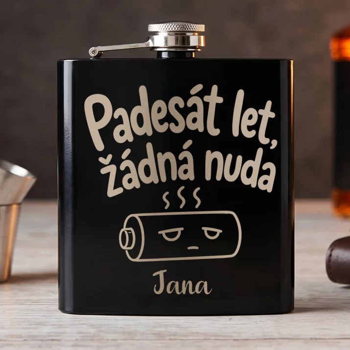 Placatka S Gravírováním K 50 Výročí Svatby Dárek Pro Ženu: Padesát Let, Žádná Nuda