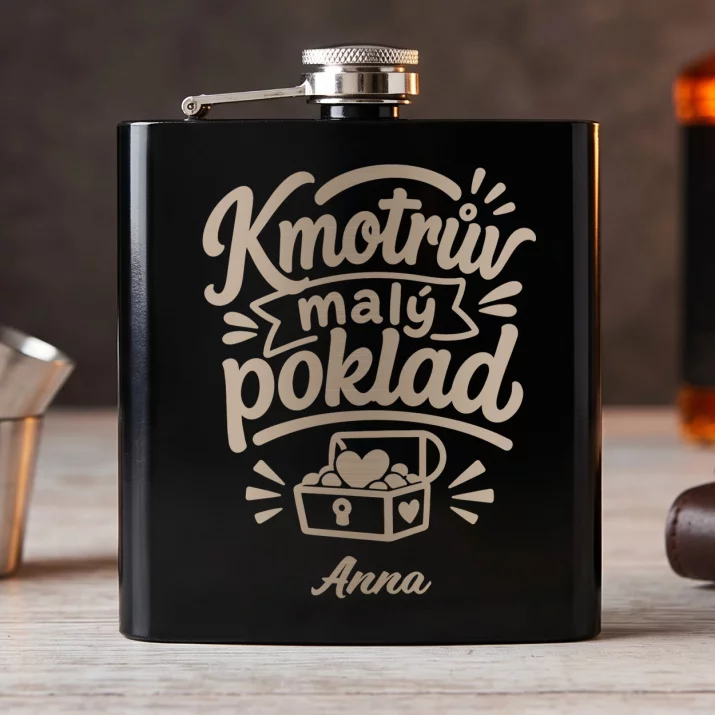 Placatka S Gravírováním Pro Kmotru Dítěte Dárek Pro Ženu: Kmotrův Malý Poklad Placatka S Gravírováním Pro Kmotru Dítěte Dárek Pro Ženu: Kmotrův Malý Poklad