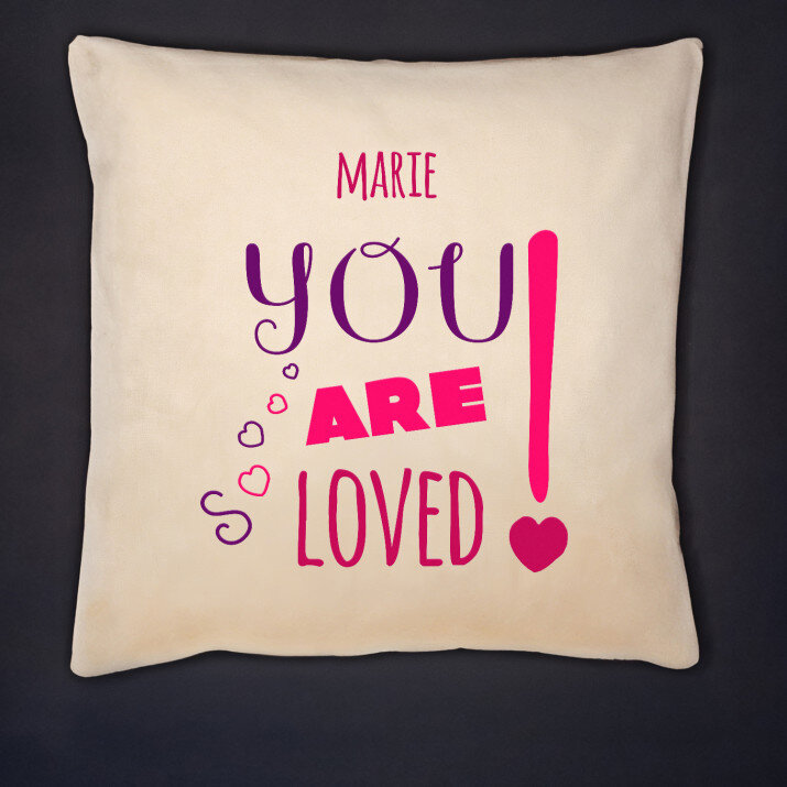 You are loved - Polštář dekorační