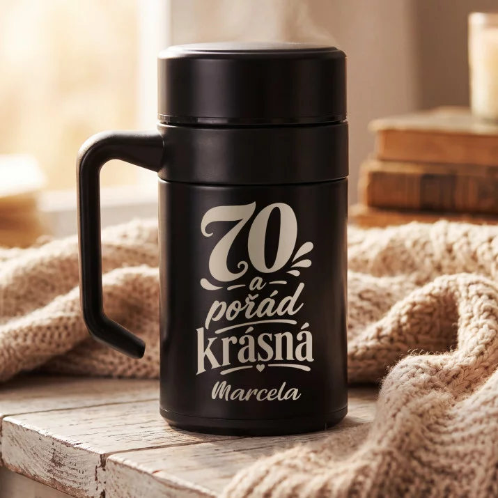 Termohrnek S Uchem 400 Ml K 70 Dárek Pro 70Letou Ženu : 70 A Pořád Krásná Termohrnek S Uchem 400 Ml K 70 Dárek Pro 70Letou Ženu : 70 A Pořád Krásná