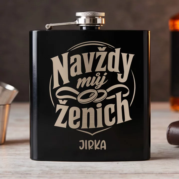 Placatka S Gravírováním Pro Ženicha Dárek Ke Svatbě Pro Muže: Navždy Můj Ženich
