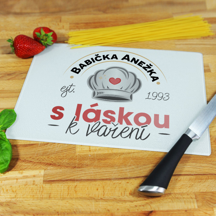 Z lásky k vaření - Skleněné prkénko
