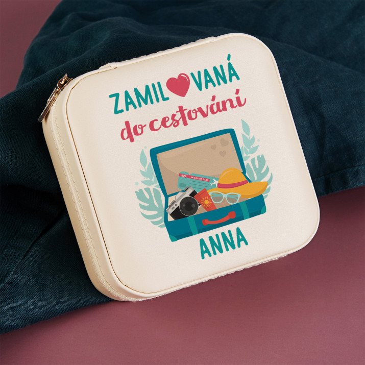 Zamilovaná do cestování - Cestovní šperkovnice