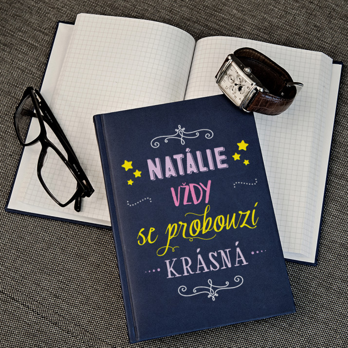 Vždy krásná - Zápisník A5 s potiskem
