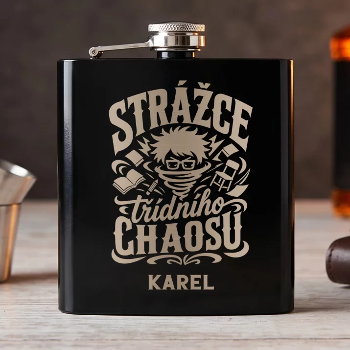 Placatka S Gravírováním Pro Třídního Učitele Dárek Pro Učitelku Ke Dni Učitelů Muže: Strážce Třídního Chaosu