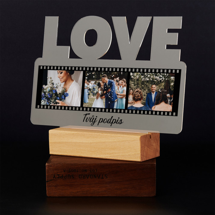 Fotografie film - Tisk na akrylovém skle LOVE