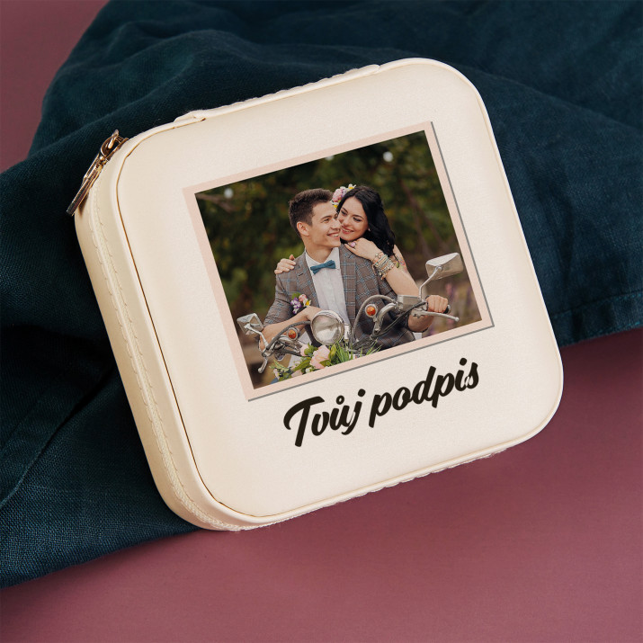 Fotka + podpis - Cestovní šperkovnice