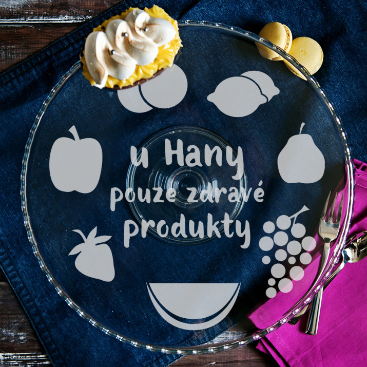 Zdravé produkty - Podnos na noze