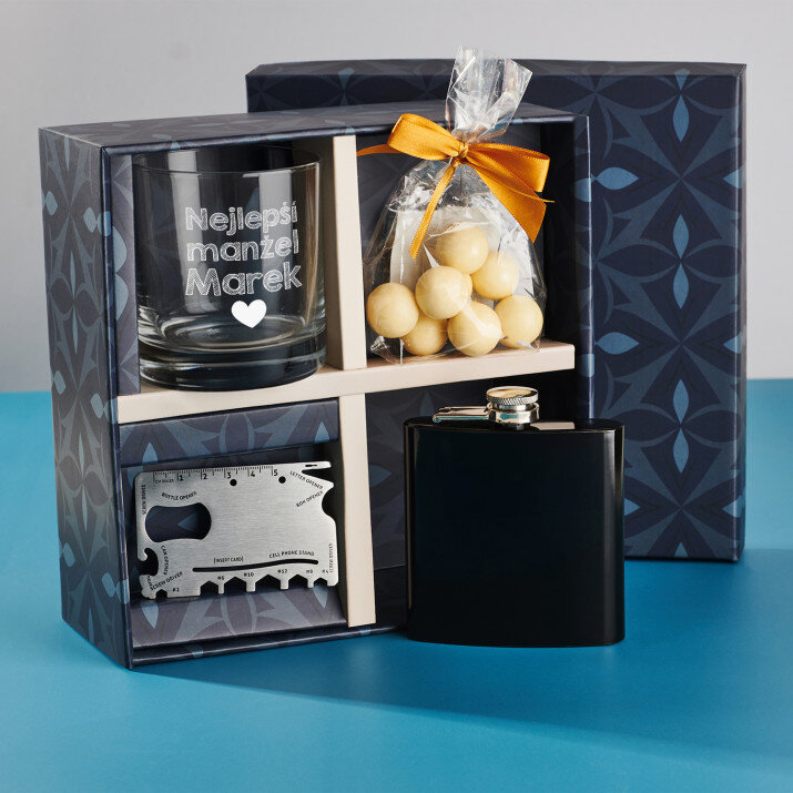 Dárková sada se sklenici na whisky - Pro manžela Dárková sada se sklenici na whisky - Pro manžela