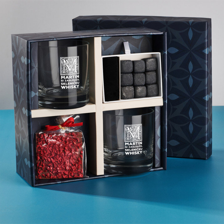 Dárková sada se sklenicemi na whisky - Pro muže