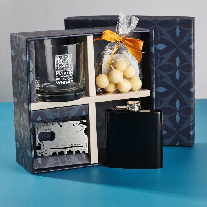 Dárková sada se sklenici na whisky - Pro snoubence