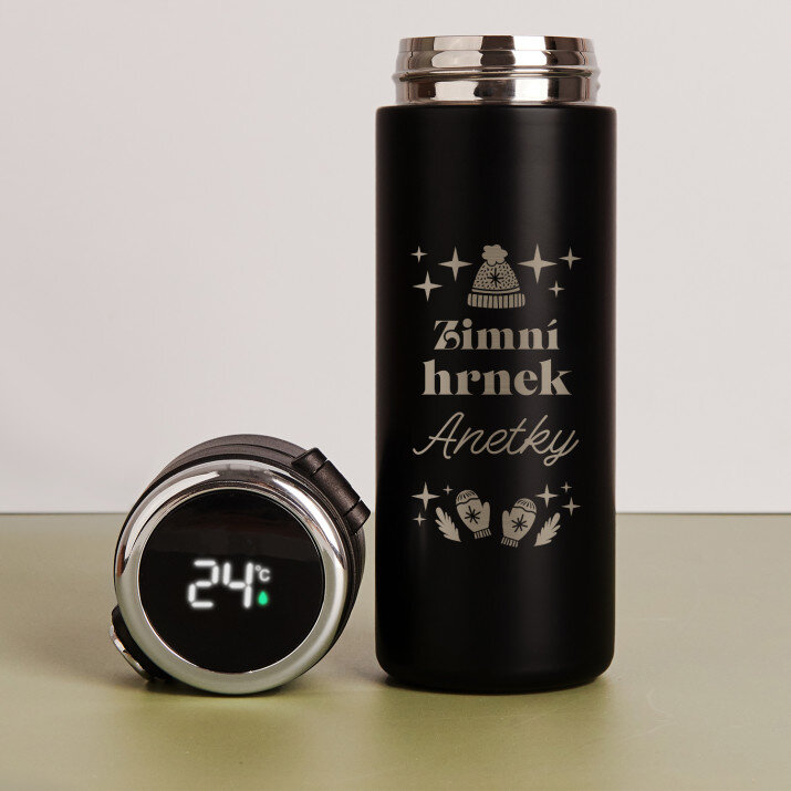 Zimný hrnek - LED termohrnek