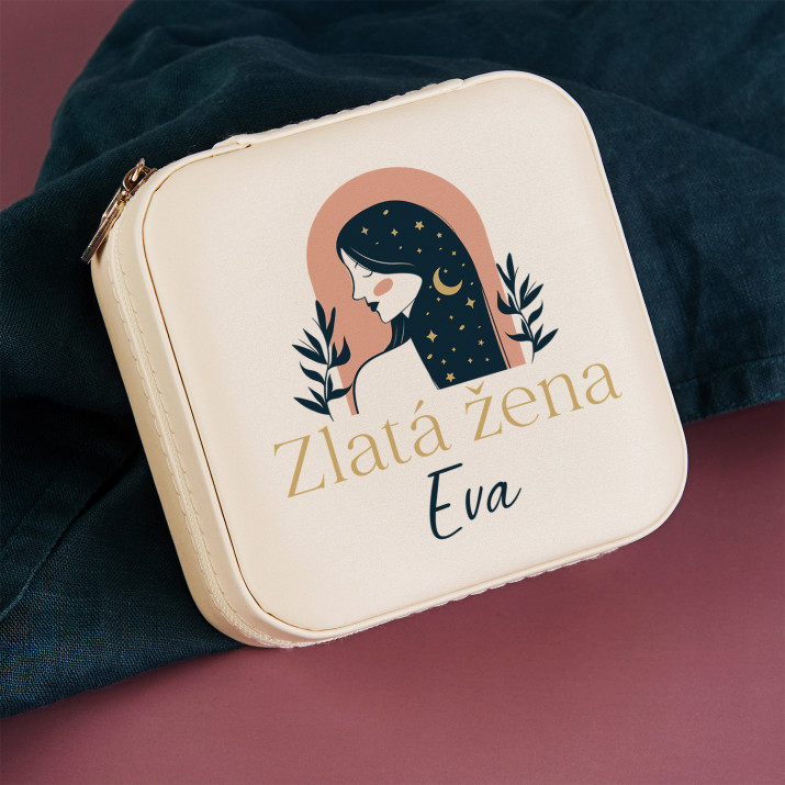 Zlatá žena - Cestovní šperkovnice