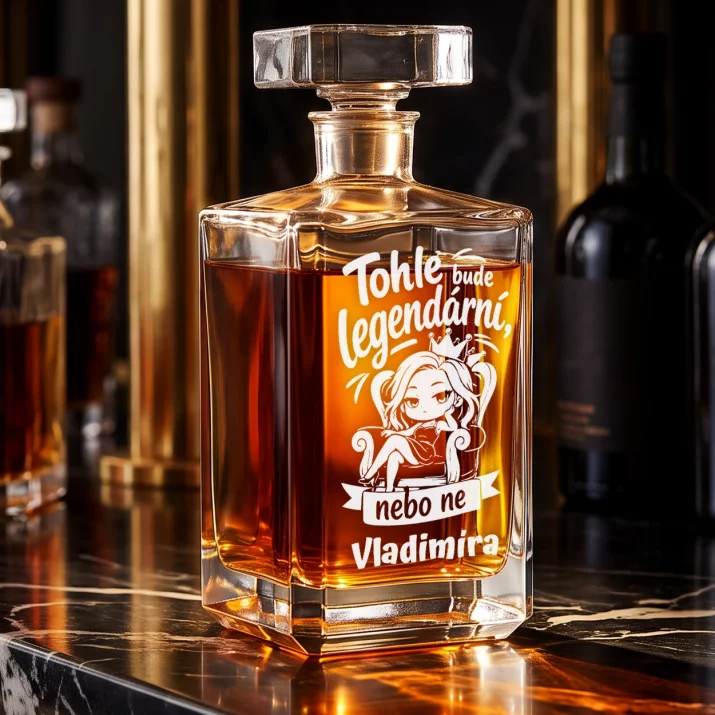 Personalizovaná Karafa Na Whisky Na Stylovou Rozlučku Se Svobodou Dárek Pro Ženu: Tohle Bude Legendární Personalizovaná Karafa Na Whisky Na Stylovou Rozlučku Se Svobodou Dárek Pro Ženu: Tohle Bude Legendární