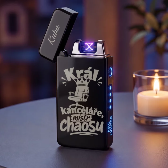 Personalizovaný Plazmový Zapalovač Pro Vedoucího Práce Dárek Pro Muže: Král Kanceláře, Mistr