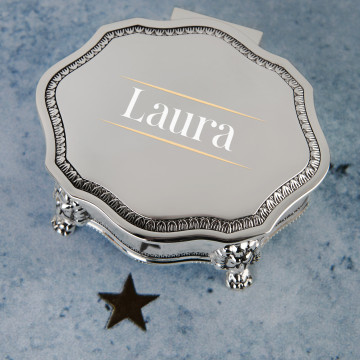 Jméno - Stříbrná šperkovnice