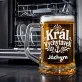 Půllitr Na Pivo Pro Milovníka Gadgetů Dárek Pro Muže: Středomořské Retro Štítky Půllitr Na Pivo Pro Milovníka Gadgetů Dárek Pro Muže: Středomořské Retro Štítky