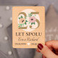 25 let spolu květy - Dřevěný magnet