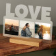 3 fotografie love - Tisk na akrylovém skle LOVE