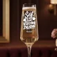 Sklenice Na Šampaňské Pro Vedoucího Práce Dárek Pro Muže: Šéf, Který Všechno