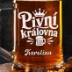 Půllitr Na Pivo Pro Přítelkyni Dárek Ke Dni Dívek Pro Ženu: Retro Pivní Humor