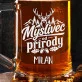 Půllitr Na Pivo Pro Myslivce Dárek Pro Muže: Lesní Elegance Půllitr Na Pivo Pro Myslivce Dárek Pro Muže: Lesní Elegance