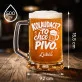Půllitr Na Pivo Ke Kolaudaci Dárek Pro Muže: Kolaudační Pivo