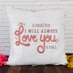 Always love you - Polštář s flitry