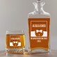 Beloved Husband - Skleněná karafa na whisky + sklenice