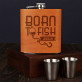 Born to fish - Placatka v koženém pouzdře